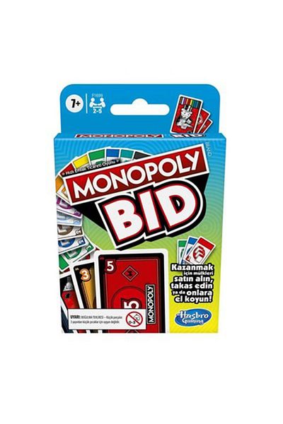 Hasbro F1699 Monopoly Bıd Card Game