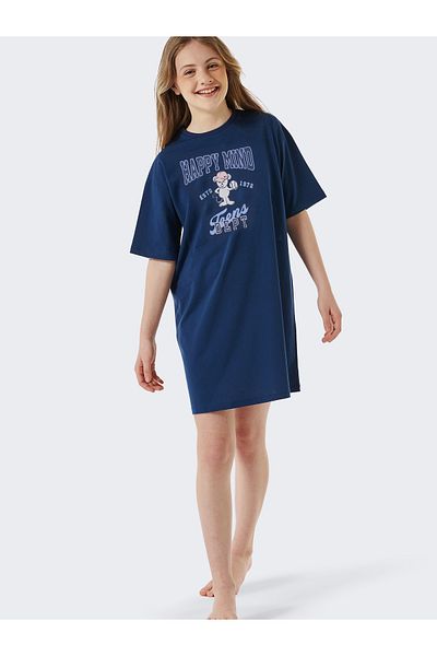 Schiesser Nachthemd Organic Cotton Nacht-hemd Schlafmode Sleepwear
