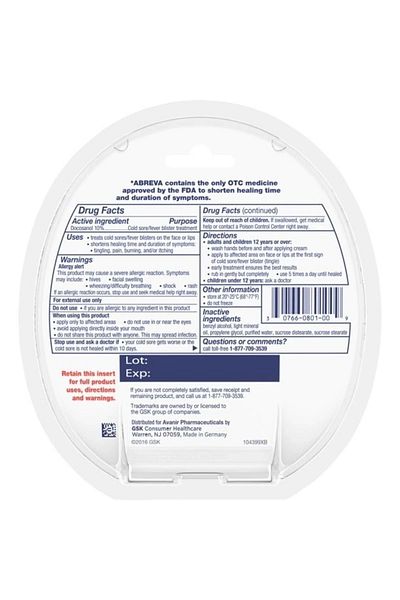 Abreva Cream 2 Gr. - Comfortable and Stylish Design