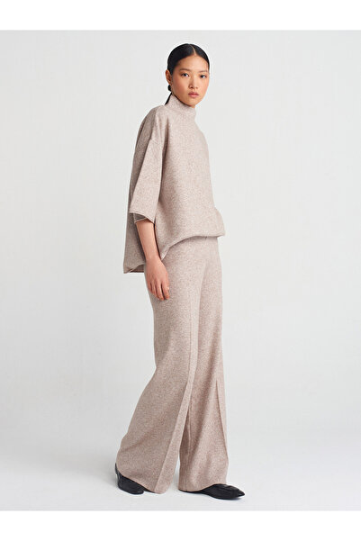 Dilvin 70167 Pletene pantalone od nerca - Elastični struk, M. kroj