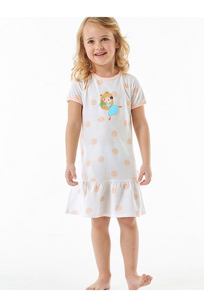 Schiesser Nachthemd Casual World Organic Cotton Nacht-hemd Schlafmode Sleepwear