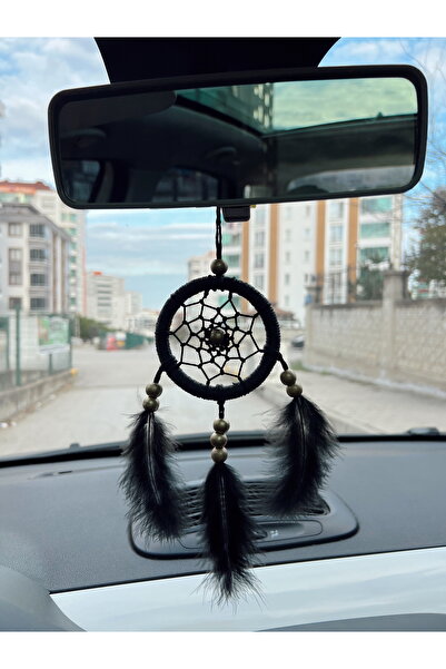 Mi-ÇA HOME Siyah  El Yapımı Araba Süsü Rüya Kapanı | Düş Kapanı | Dikiz Ayna ...