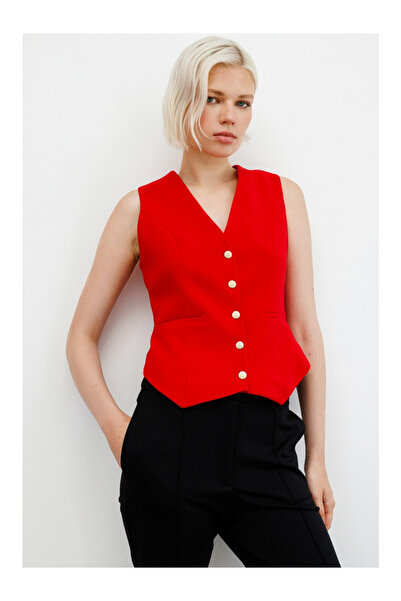 Ekol Γυναικείο μινιμαλιστικό αμάνικο γιλέκο με λαιμόκοψη σε σχήμα V - Casual & Business