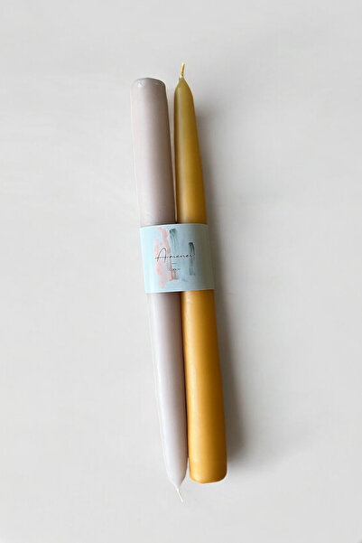 ARİENEL Şamdan Mumu | 2'li Set | Konik | Colors Of The Arienel | Unique | El ...