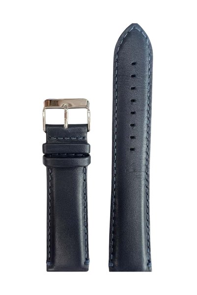 RODER R4120S Leather Strap - Navy Blue - 22mm
