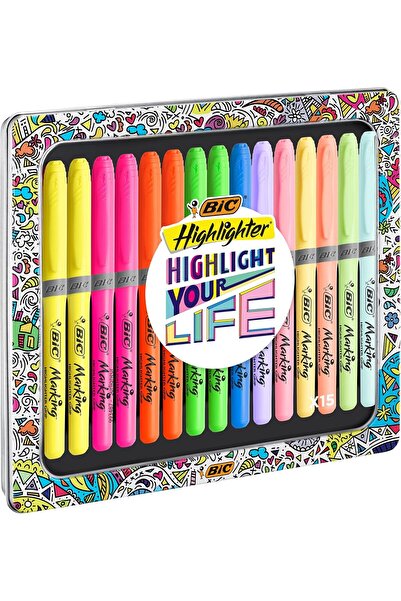 STOREMAX Emlshop Intensity 15-Piece Highlighter Collection Box - Mixed & Past...