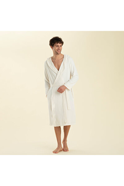 Chakra Carra Bathrobe Ecru