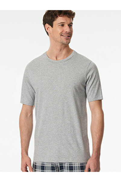 Schiesser Pyjamaoberteil T-Shirt - Mix + Relax Schlaf-Oberteil Nachthemd Sleepshirt