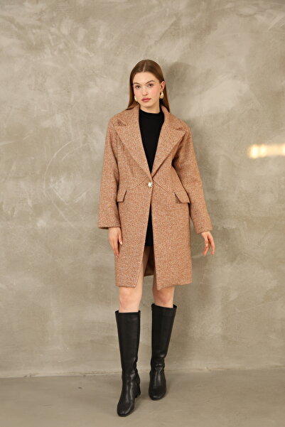 Nesil Голямо кашмирено палто с блестяща подплата