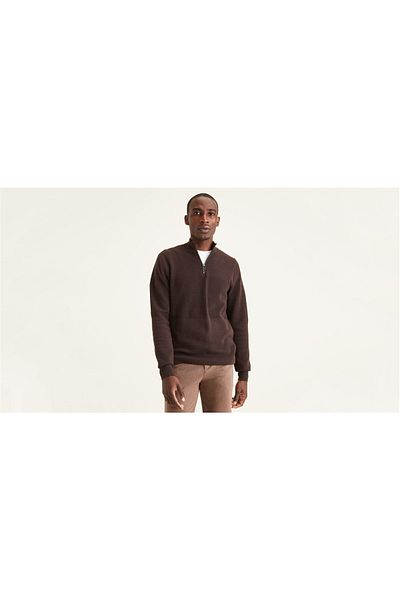 Dockers سترة رجالية ذات ياقة واقفة ذات تصميم قياسي وسحاب محايد A1106-0004