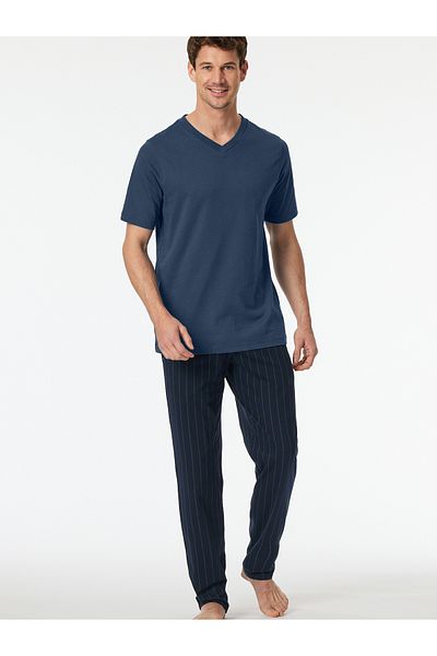 Schiesser Pyjamaoberteil T-shirt - Mix Relax Schlaf-oberteil Nachthemd Sleepshirt