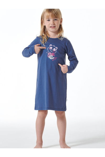 Schiesser Nachthemd Girls World Nacht-Hemd Schlafmode Sleepwear