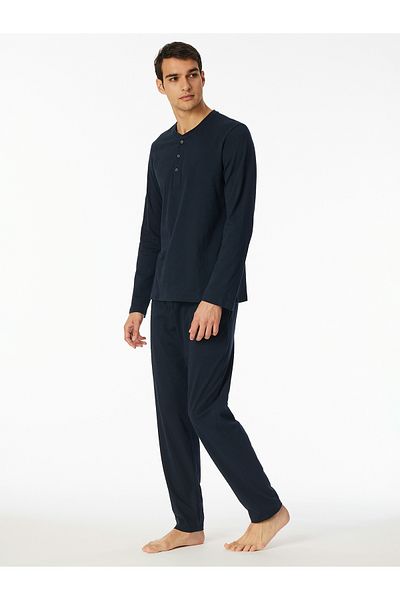 Schiesser Longsleeve Mix Relax Schlaf-oberteil Nachthemd Sleepshirt