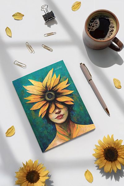 Meli Melek Мелимелек Слънчево цвете Вечен дневник, 16,5x23,5 см
