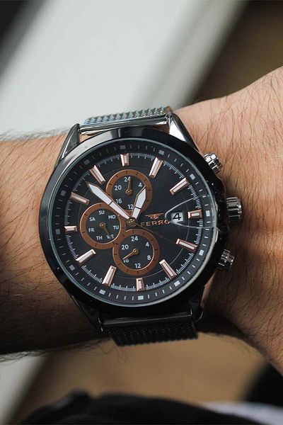 FERRO Fm31306J2 Men's Watch with Steel Mesh Band