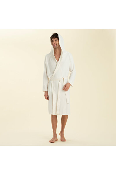 Chakra Carra Bathrobe Ecru