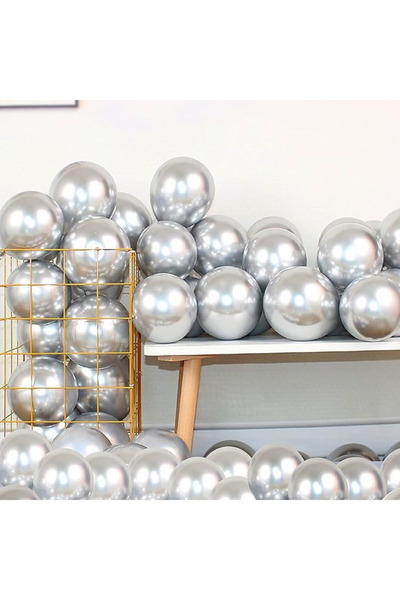 BALON DİYARI 12INC بالون كروم كبير الحجم مع مرآة جودة عالية 40 قطعة