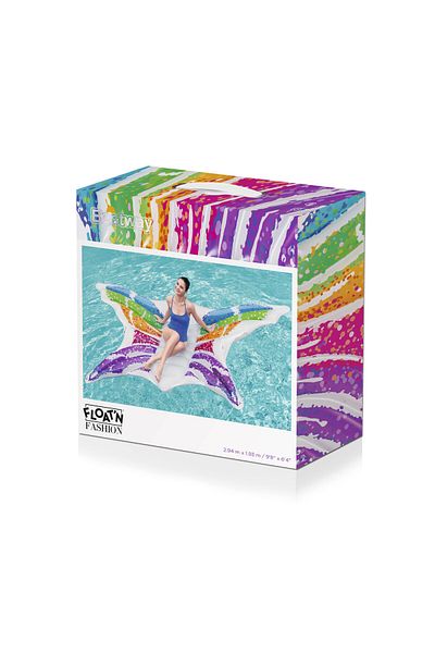 BESTWAY Lounge Rainbow Butterfly 294x193centimeters