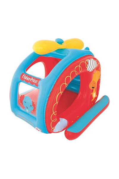 BESTWAY Fisher-price Ball Pit Helicopter 137x112x97cm | Inflatable Ball Pit With 25 Play Balls