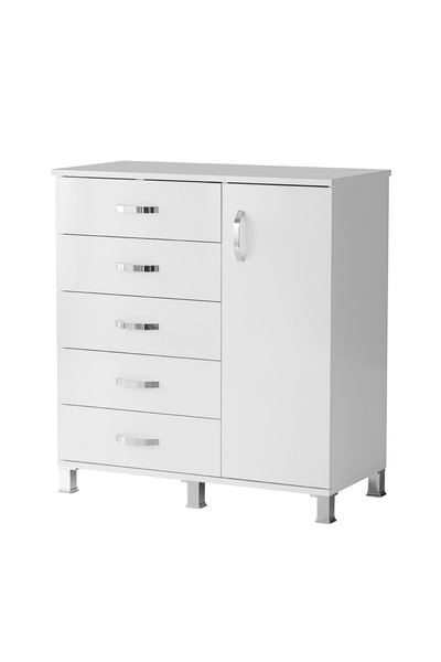 Erezogulları Mobilya Buket Dolaplı 5 Çekmeceli Şifonyer 94x45x95 Demonte