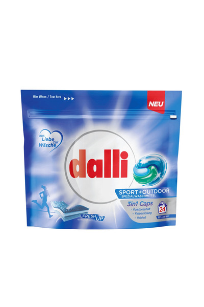 Dalli Spor Kıyafetleri İçin Tablet Çamaşır Deterjanı 3'ü 1 Arada 24 Yıkama