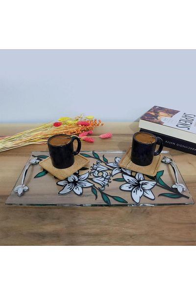 veraART Epoxy Lily Presentation Tray