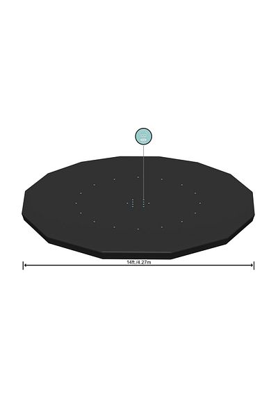 BESTWAY Pool Cover Steel 427centimeters
