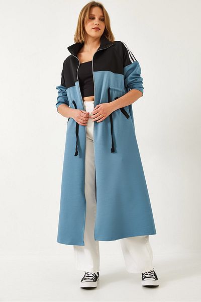 Bianco Lucci Rochie lungă pentru femei, cu fermoar în talie 60351321