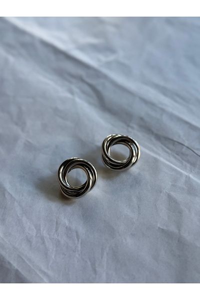 shop Design Ring Model Silver Earrings