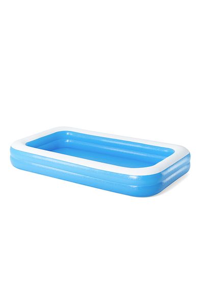BESTWAY Inflatable Family Swimming Pool Rectangular 305x183x46cm | Summer Water Party For Kids And Family