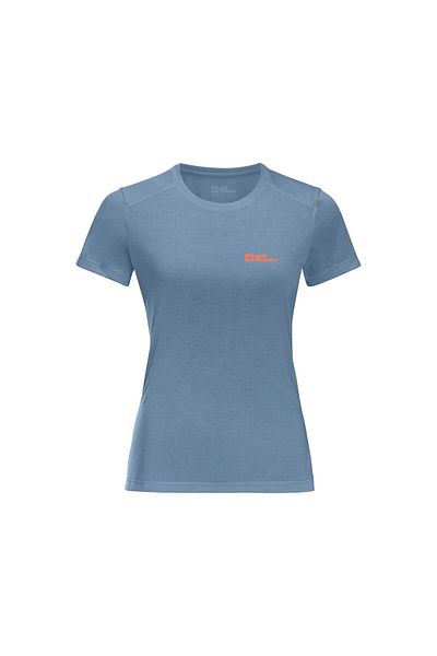 Jack Wolfskin Jack Wolfskin Vonnan S/S t Women's Blue T-Shirt Women's T-Shirt 1810061Tr