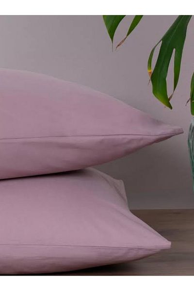 GERCELLA 2 Τεμάχια 50x70 εκ. Dusty Rose Μαξιλάρι - 100% Βαμβακερή Μαξιλαροθήκη