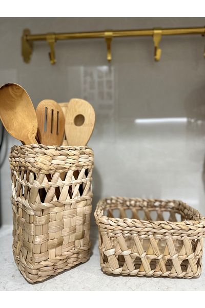 AFRALYAHOME 2 Organizer για την κουζίνα - Σετ κατσαρόλας λαδιού, καρυκευμάτων και γλάστρας λουλουδιών