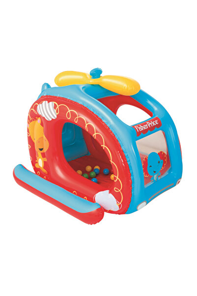 BESTWAY Fisher-price Ball Pit Helicopter 137x112x97cm | Inflatable Ball Pit With 25 Play Balls