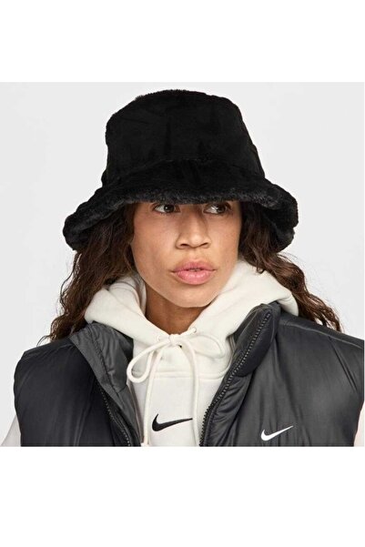 Nike Apex Bucket Futura Swoosh Woven Faux Fur Kadın Şapka
