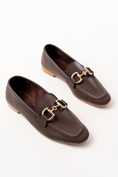 infon shoes creation 303 Daily Women's Ballerinas with Brown Buckle Accessories