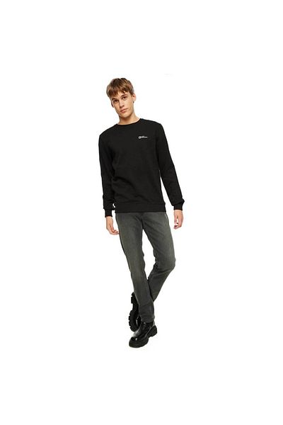 Jack Wolfskin Мъжки суитшърт Mark Sweat в черно Мъжки суитшърт 1000002tr