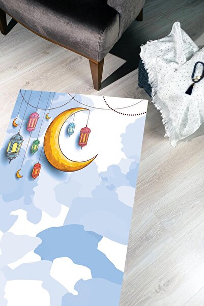 Carmine Carpet Digital Printed Washable Non-Slip Base Children's Prayer Mat