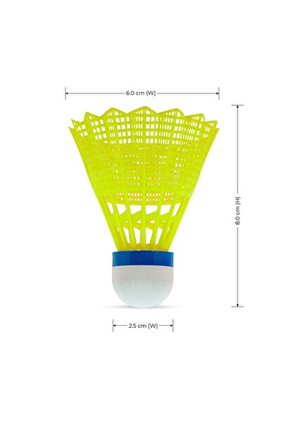 Li-Ning Swift X100 Nylon Badminton Shuttlecock (YELLOW, MEDIUM SPEED) | Hybri...
