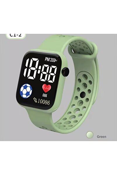 YIKAZE LED dijital saat çocuk su geçirmez spor saatler  silikon dijital saat ...