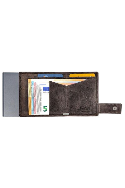 SecWal Kreditkartenetui Geldbörse RFID Leder 9 cm