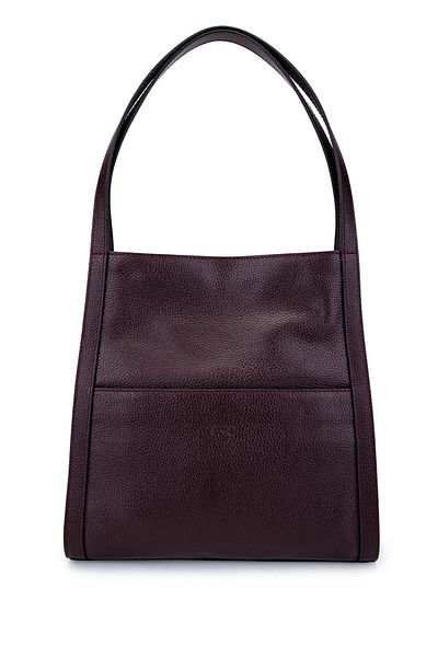 Tamer Tanca Women's Genuine Leather Burgundy Shoulder Bag