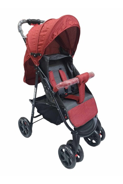 BabyCara Baby Stroller Pram Adjustable Position Seat Fully Rotating Wheels for Newborn