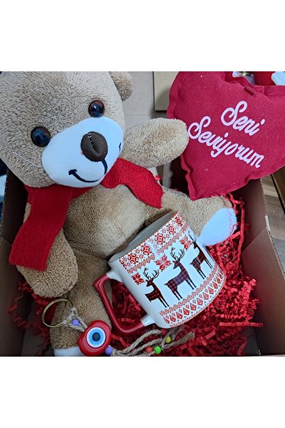 E-Hediyeci Ayıcıklı Yılbaşı Hediye Kutusu