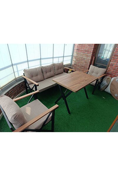 GÜL KONSEPT 3-1-1 MASALI (BEJ)BAHÇE VE BALKON TAKIMLARI