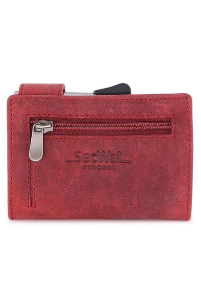 SecWal Credit card case wallet RFID leather 9 cm