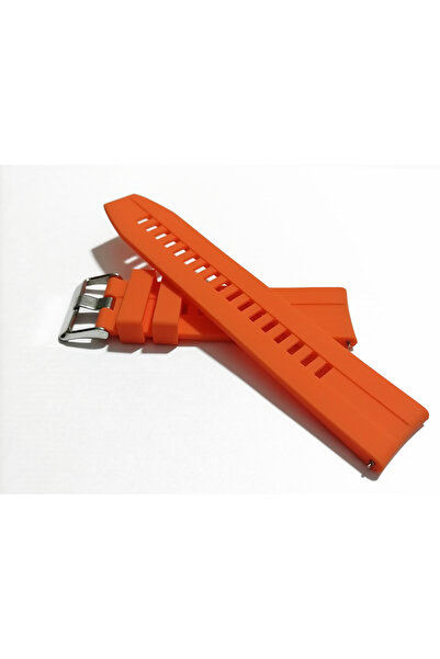 FADO Akıllı Saat Kordonu  Akıllı Pimli  Silikon   22  mm  (74 ) Oranj renk