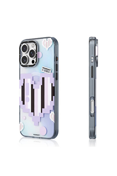 Youngkit iPhone 16 Pro Max Uyumlu Kılıf Magsafe Şarj Özellikli Youngkit Love Serisi Kapak