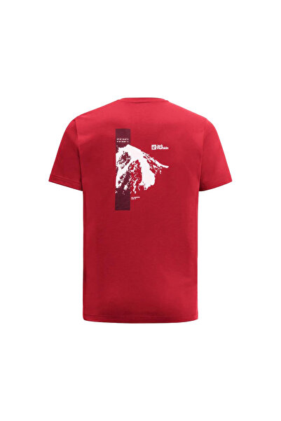 Jack Wolfskin Vonnan S/s Graphic T Erkek Kırmızı Tişört ERKEK T-SHIRT 1809941TR