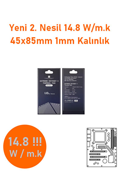 Termalright Odyssey Extreme 2. Nesil 14.8 W/m.k Termal Ped 45x85x1 mm